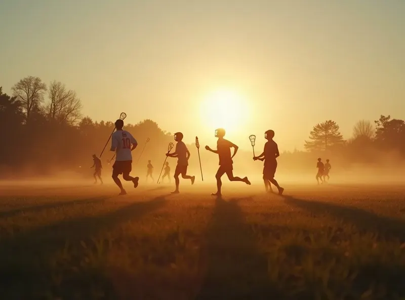 Auslaufen bei Sonnenuntergang